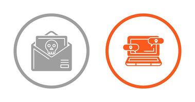 Spam and Infected Icon vector