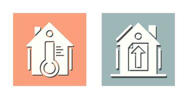 Temperature and Upload Icon vector