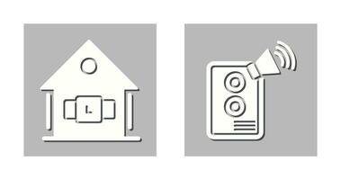 Smartwatch and Speaker Icon vector