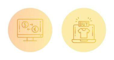 Currency Exchange and Buy Icon vector