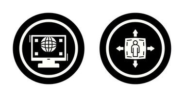 Worldwide and Humanpictos Icon vector