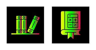 Archive and Mathematics Icon vector