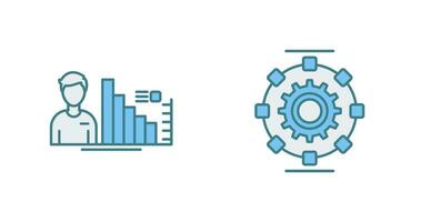 consultante y automatizado icono vector