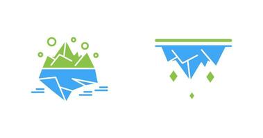 Iceberg and Icicle Icon vector