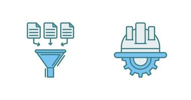 Data Collection and Engineering Icon vector