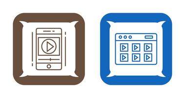 Smartphone and Online Course Icon vector