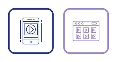 Smartphone and Online Course Icon vector