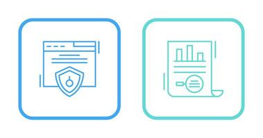 Web Security and Market Research Icon vector