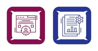 Target Audience and SEO Report Icon vector