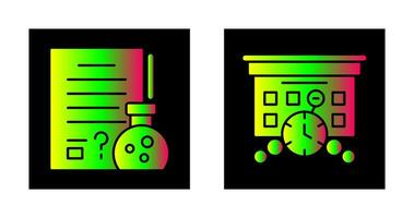 Hypothsis and Deadline Icon vector