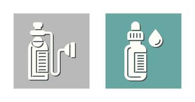 Oxygen and Dropper Icon vector