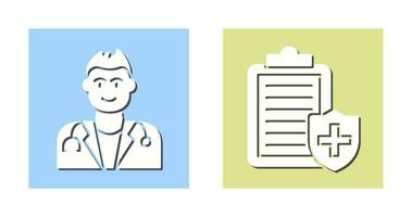 Doctor and Medical Protection Icon vector