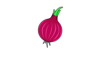 animated video of the red onion icon