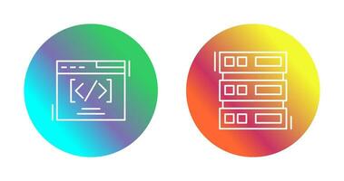 Web Coding ND Server Icon vector