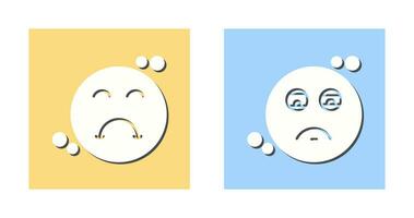 Tired and Upset Icon vector