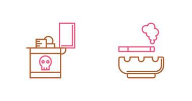 Zippo and Cigarette Icon vector