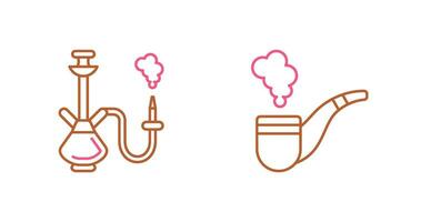 Hookah and Smoke Pipe Icon vector