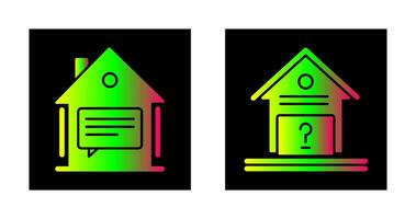 Message and Unknown Icon vector