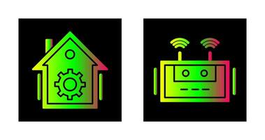 Home Automation and Router Icon vector