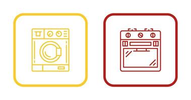 Washing Machine and Stove Icon vector