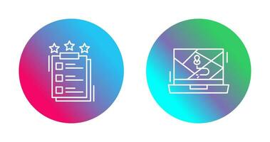 Project Features and Google Map Icon vector
