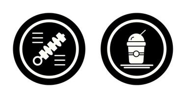 Skewer and Frappe Icon vector