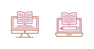 Digital Learning and Written Icon vector