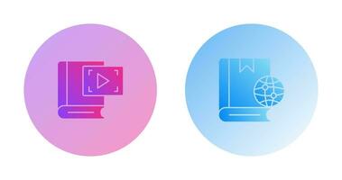 Video Recorder and Globel Icon vector