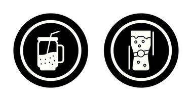 Cocktail and Pint Of Beer Icon vector