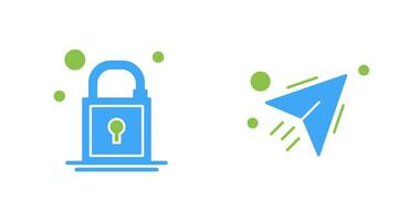 Lock and Send Icon vector