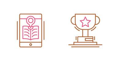 Library and Prize Icon vector