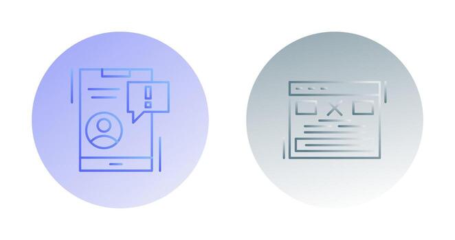 notificación y error icono vector