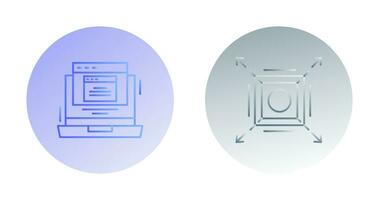 Pop Up and Maximize Icon vector
