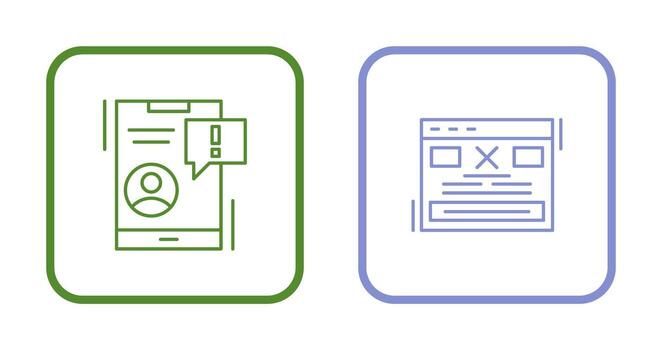 Notification and Error Icon vector