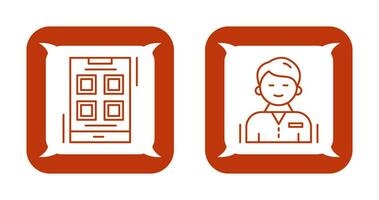 Apps and User person Icon vector