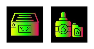 File Cabinet and Ink Cartridge Icon vector