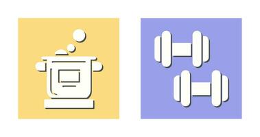 Cooking and Exercise Icon vector