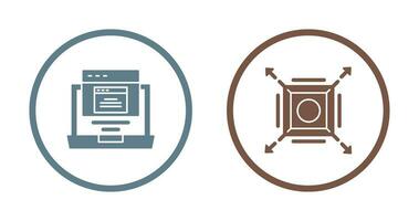 Pop Up and Maximize Icon vector
