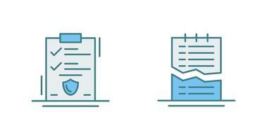 Approved and Corrupted List Icon vector