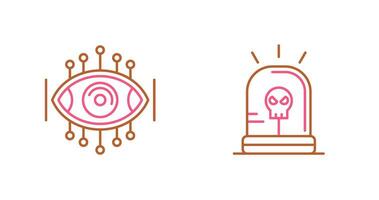 Spyware and Siren Icon vector