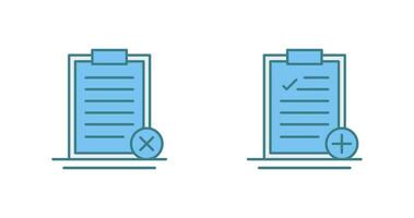 Rejected and Add Icon vector