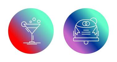 Coktail and Wedding Icon vector