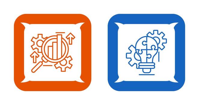 Analysis and Problem  Icon vector