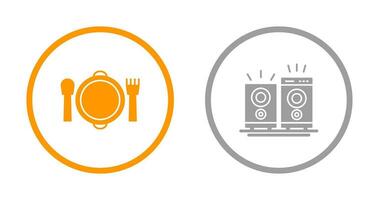 Banquet and Music Icon vector