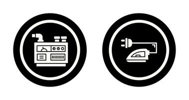 Generator and Iron Icon vector