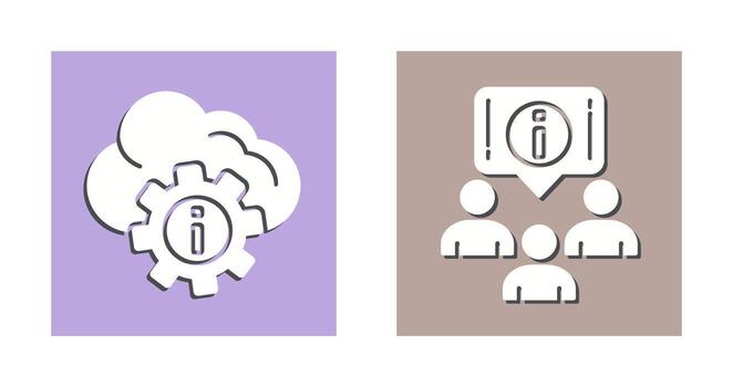 setting and information Icon vector