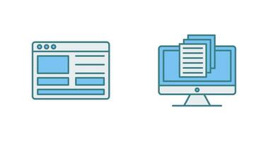 Web Design and Document Icon vector