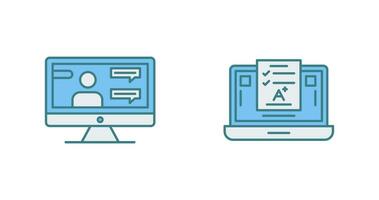Internet and Scores Icon vector