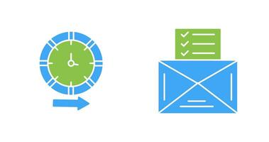 Direction and Check List Icon vector