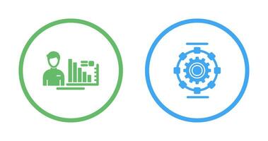 Consulting and Automated  Icon vector
